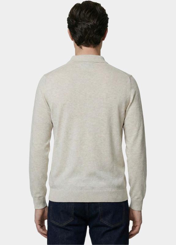 Scotland Blue Polo lange mouwen heren Grijs Plince Polo Pull SPE26105PL07SB/2501