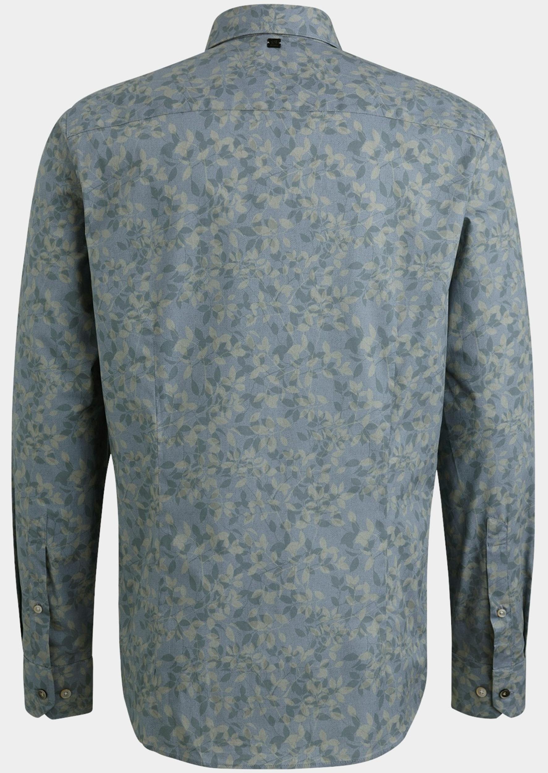 Vanguard Casual hemd lange mouw Blauw Long Sleeve Shirt Print on Fi VSI2502202/5407