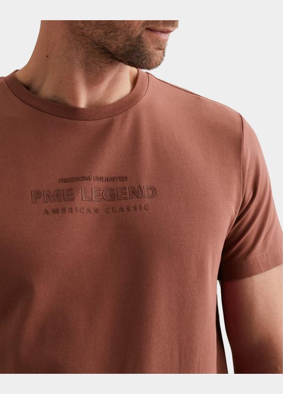 PME Legend T-shirt korte mouw Roze Short sleeve r-neck hd cotton PTSS2602584/4085
