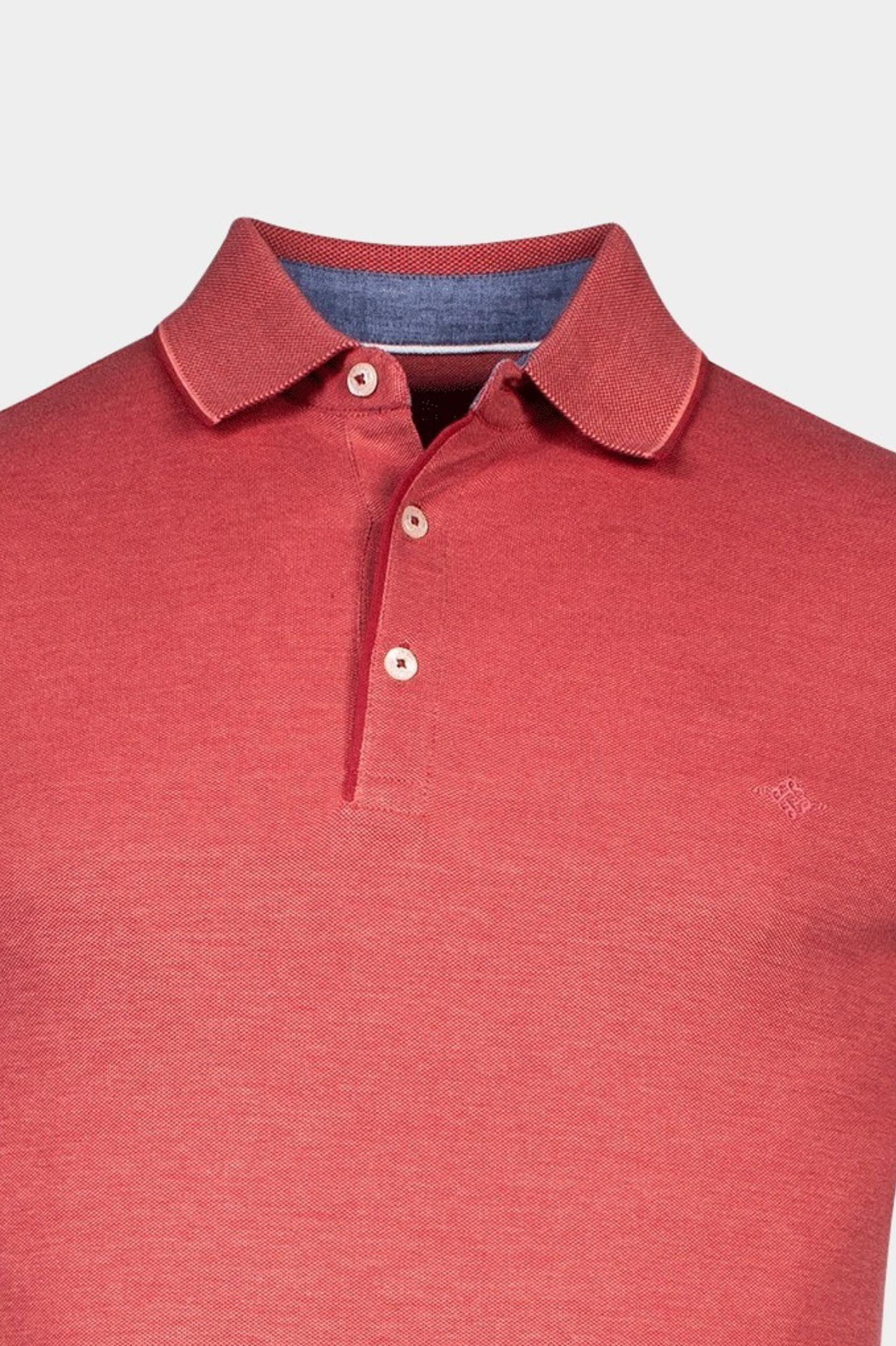 Baileys Polo korte mouw Roze Poloshirt 2-tone oxford pique 415287/31