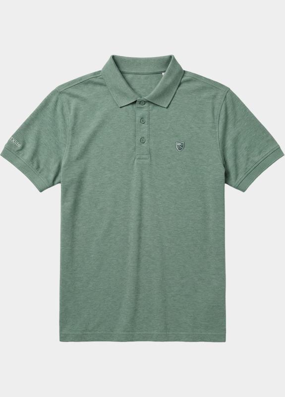 Tenson Polo heren Groen TXlite Melange Polo 5018395/653
