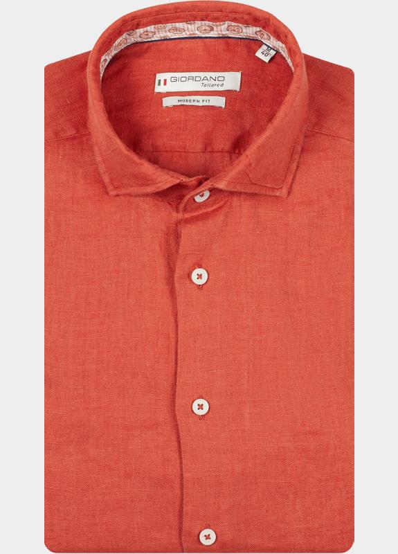 Giordano Overhemd heren Roze Row Long Sleeve Cutaway Soft 617811/31