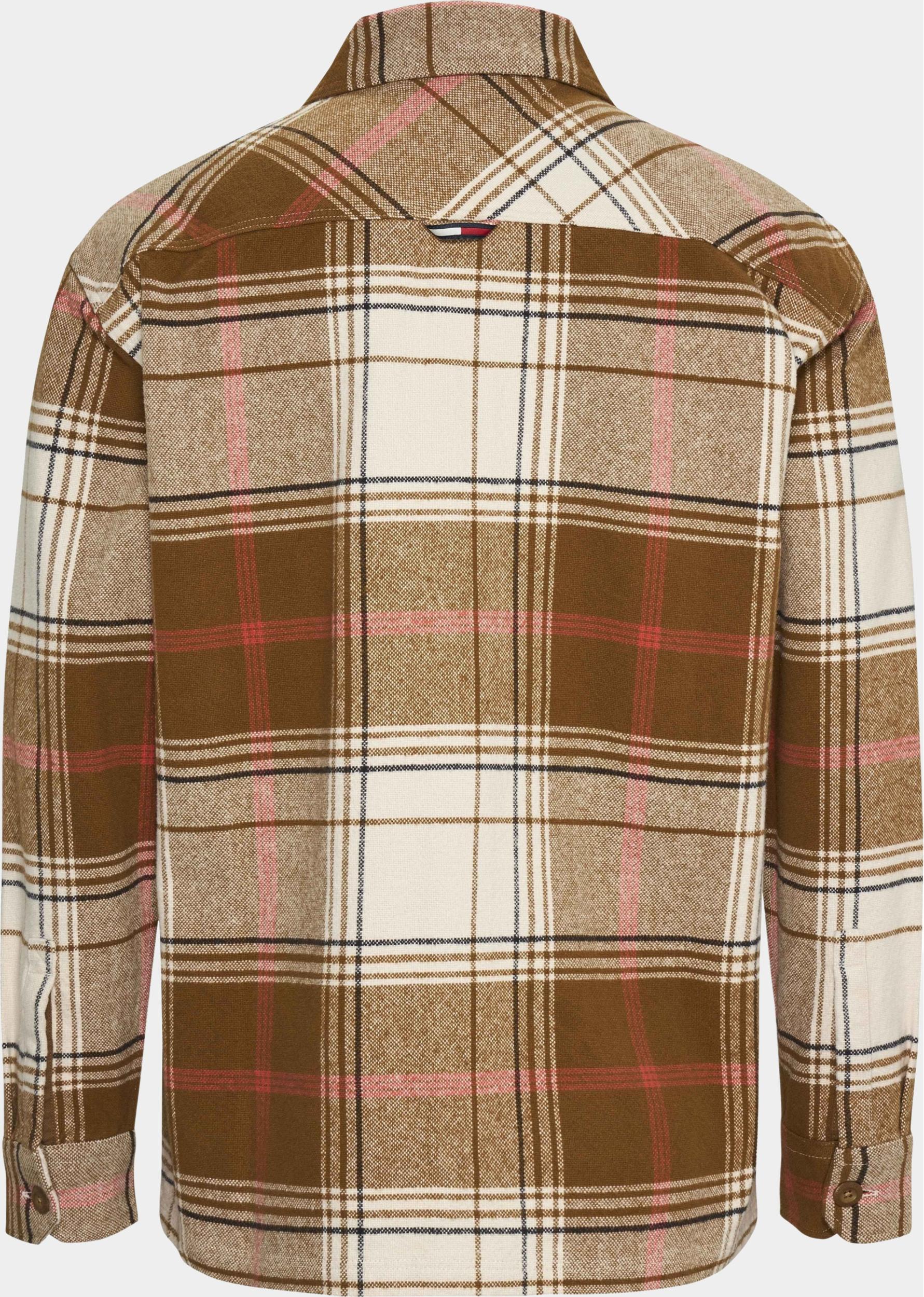 Tommy Jeans Casual hemd lange mouw Beige TJM Brushed Check Overshirt DM0DM17254/GWJ