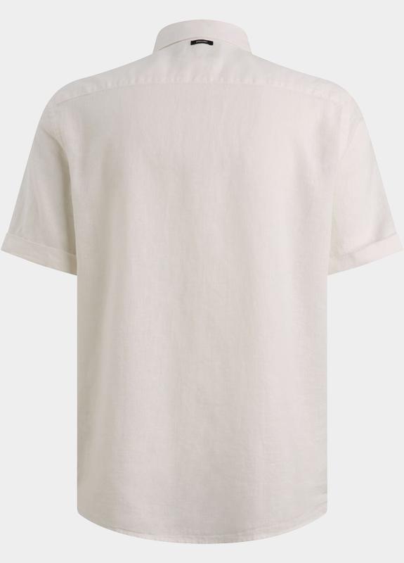 Vanguard Casual hemd korte mouw Wit Short Sleeve Shirt Linen Cott VSIS2604263/7004