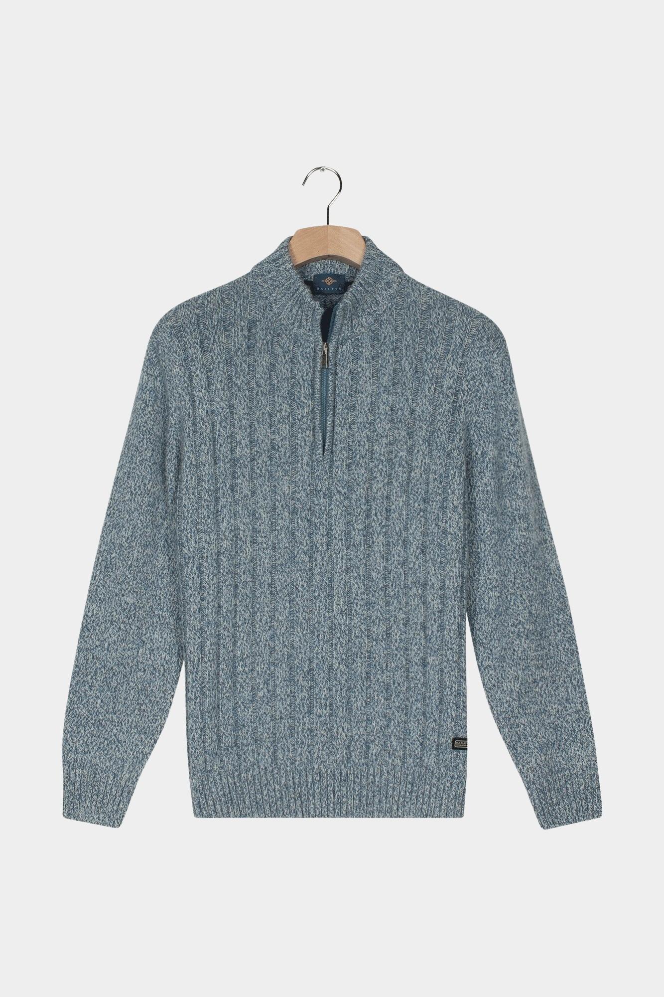 Baileys Half Zip Blauw Pullover 1/2 Zip  Front Body 528455/665