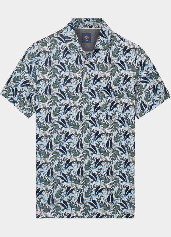 Baileys Polo heren Groen Poloshirt all over print "Lea 615247/72
