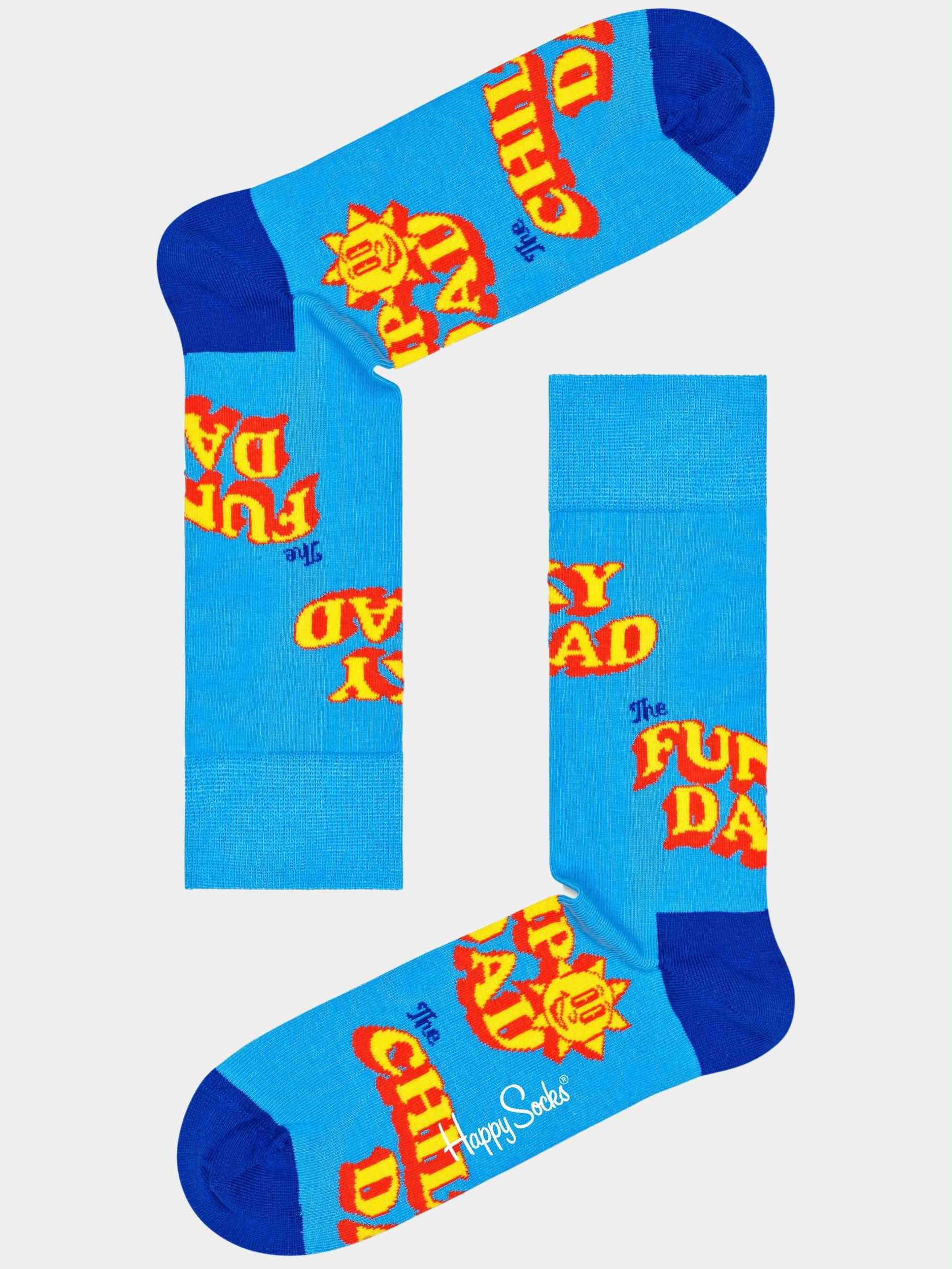 Happy Socks Sokken Blauw Numer One Dad NOD01/6300