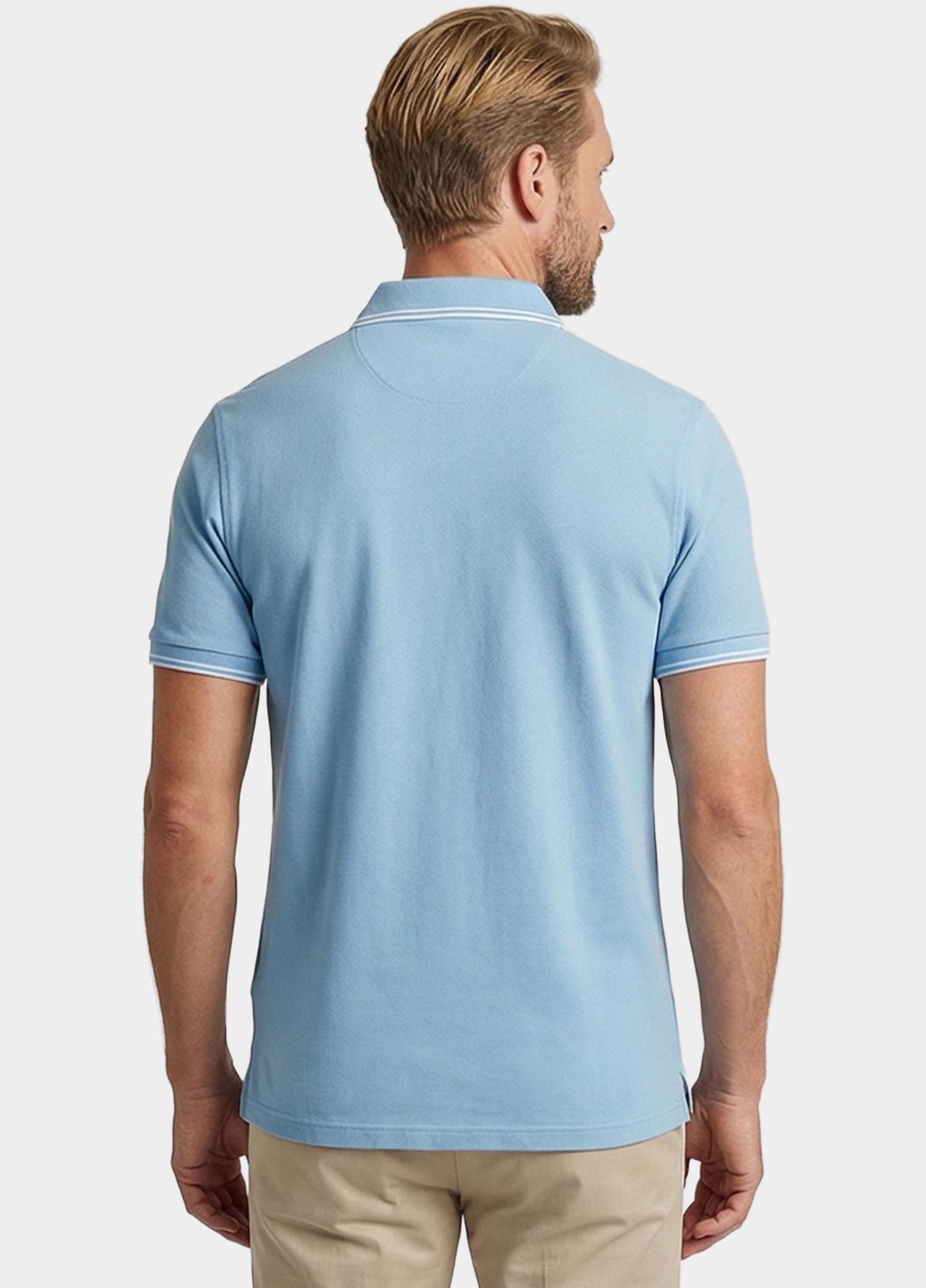 Giordano Polo heren Blauw Nico Signature Polo SS Two-Pl 616587/63