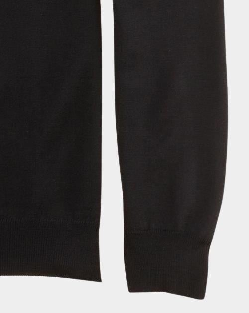 Olymp Pullover Zwart O-hals pullover Merino 015011/68