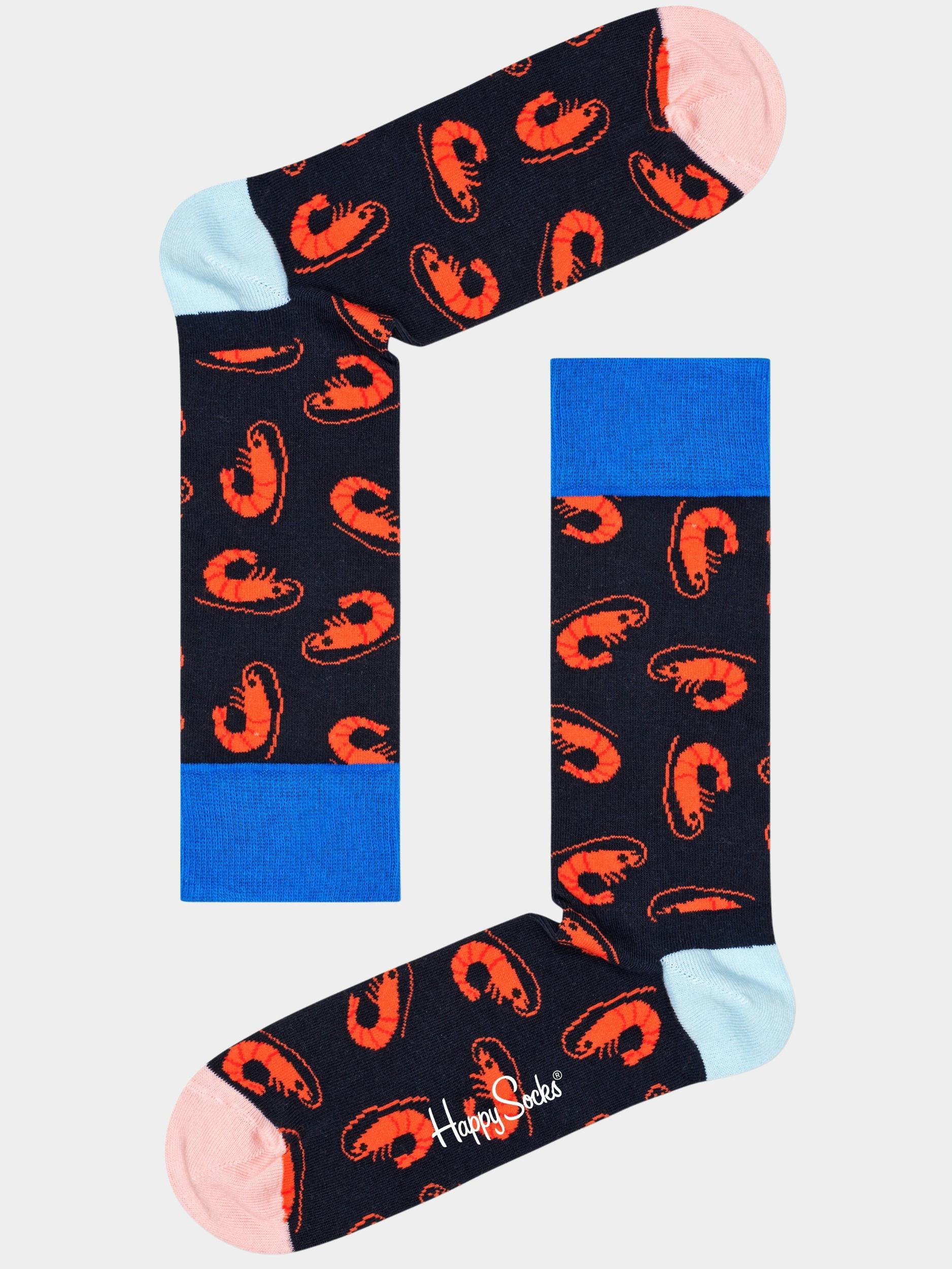 Happy Socks Sokken Blauw Shrimpy SHR01/6500