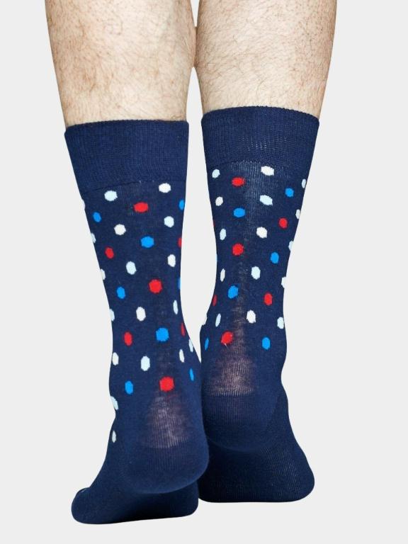 Happy Socks Sokken Blauw Dot DOT01/6001