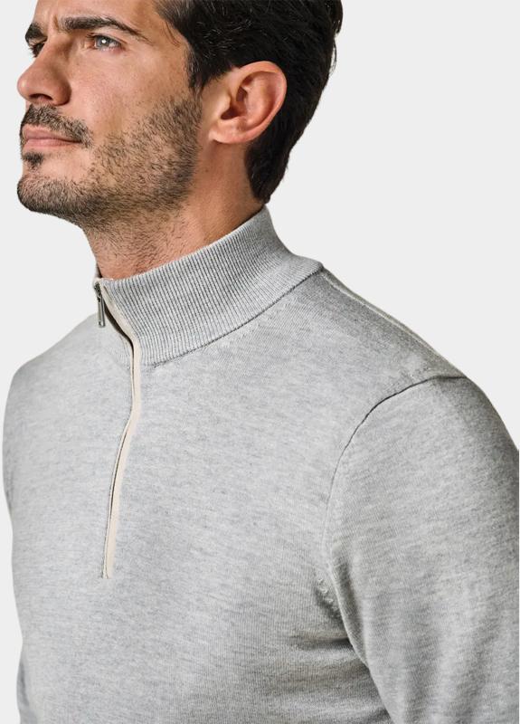 Profuomo Half Zip Grijs  PPWJ10030/A