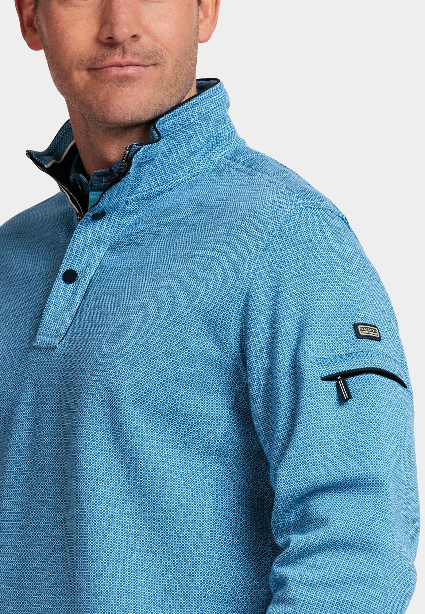 Baileys Half Zip Blauw Sweatshirt 1/2 zip All over 2 413135/68
