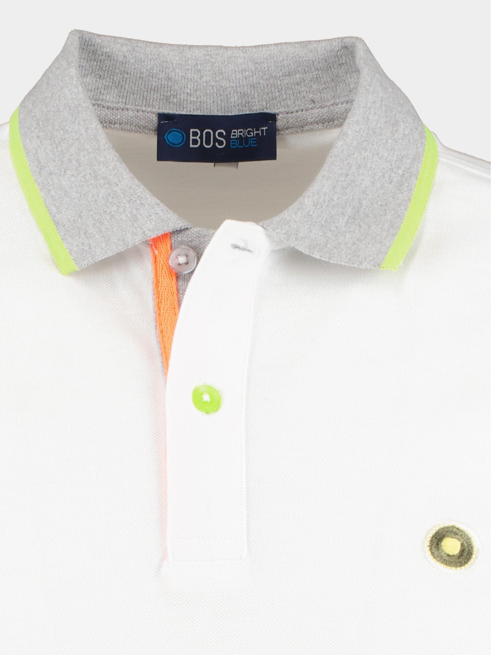 Bos Polo korte mouw Wit Polo Fluor 7822423/100