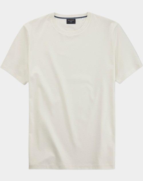 Olymp T-shirt korte mouw Beige Cotton Interlock T-Shirt 560352/01