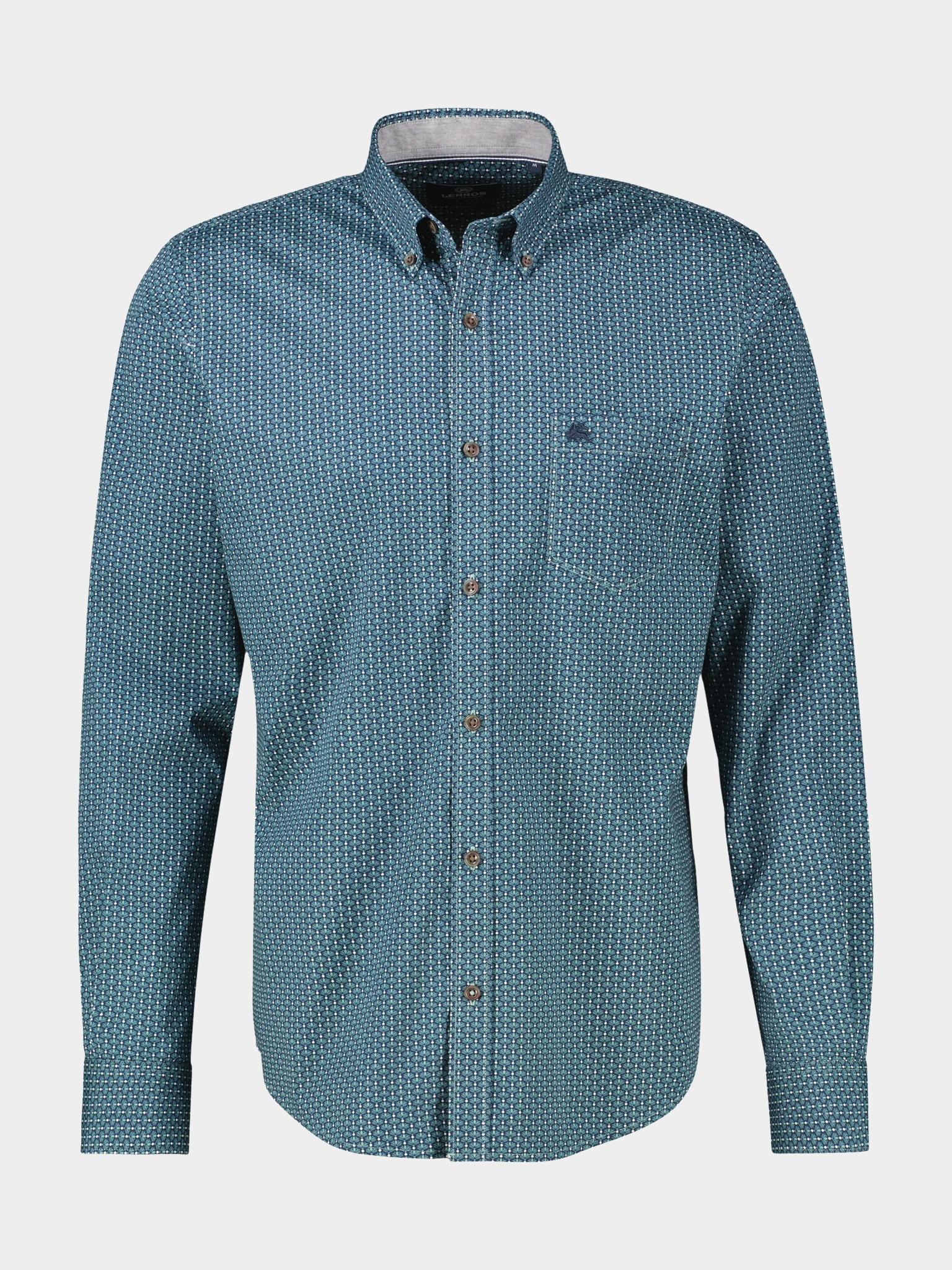 Lerros Casual hemd lange mouw Blauw  2591155/429