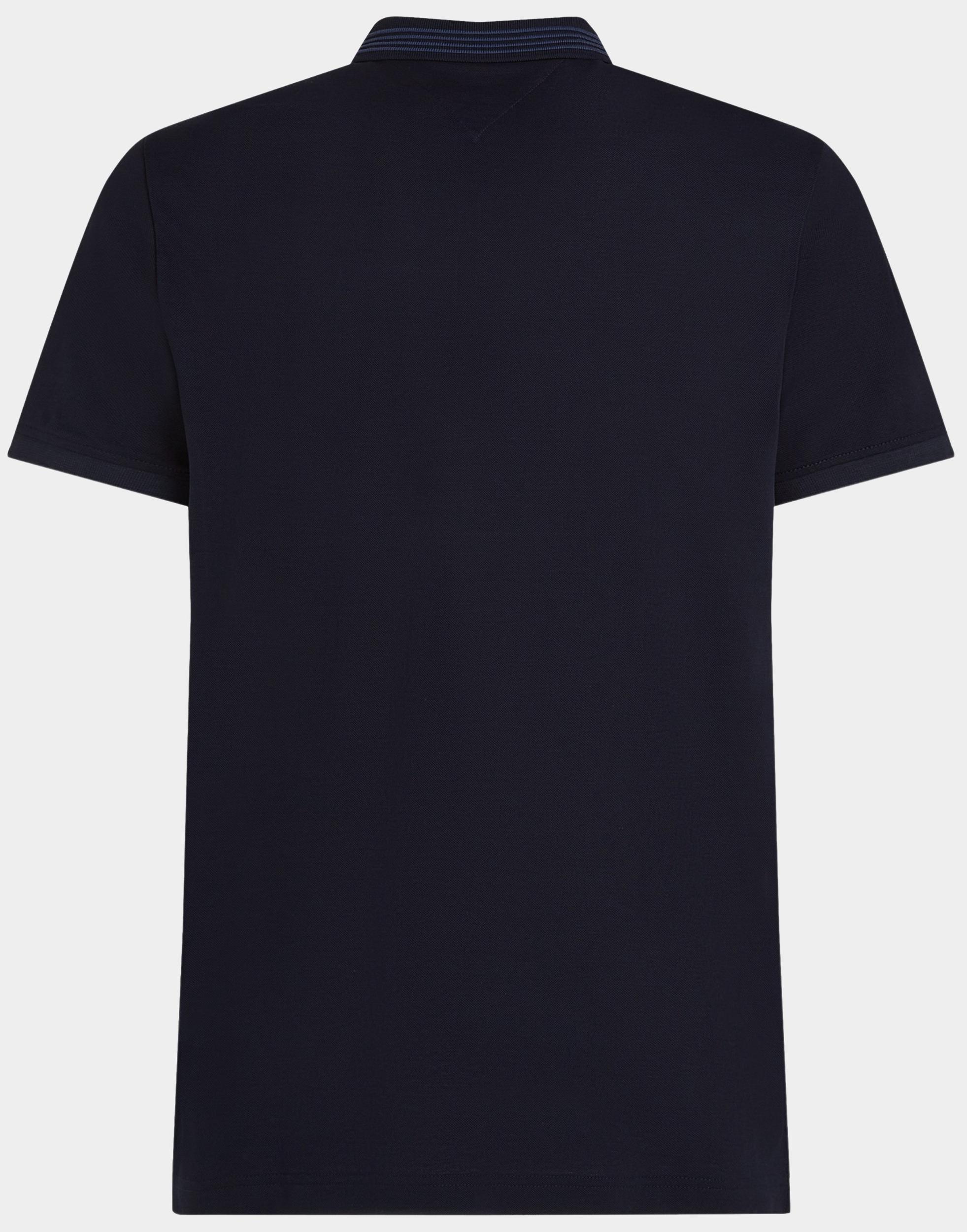 Tommy Hilfiger Polo korte mouw Blauw Mercerised Pique Zip Reg Polo MW0MW38473/DW5