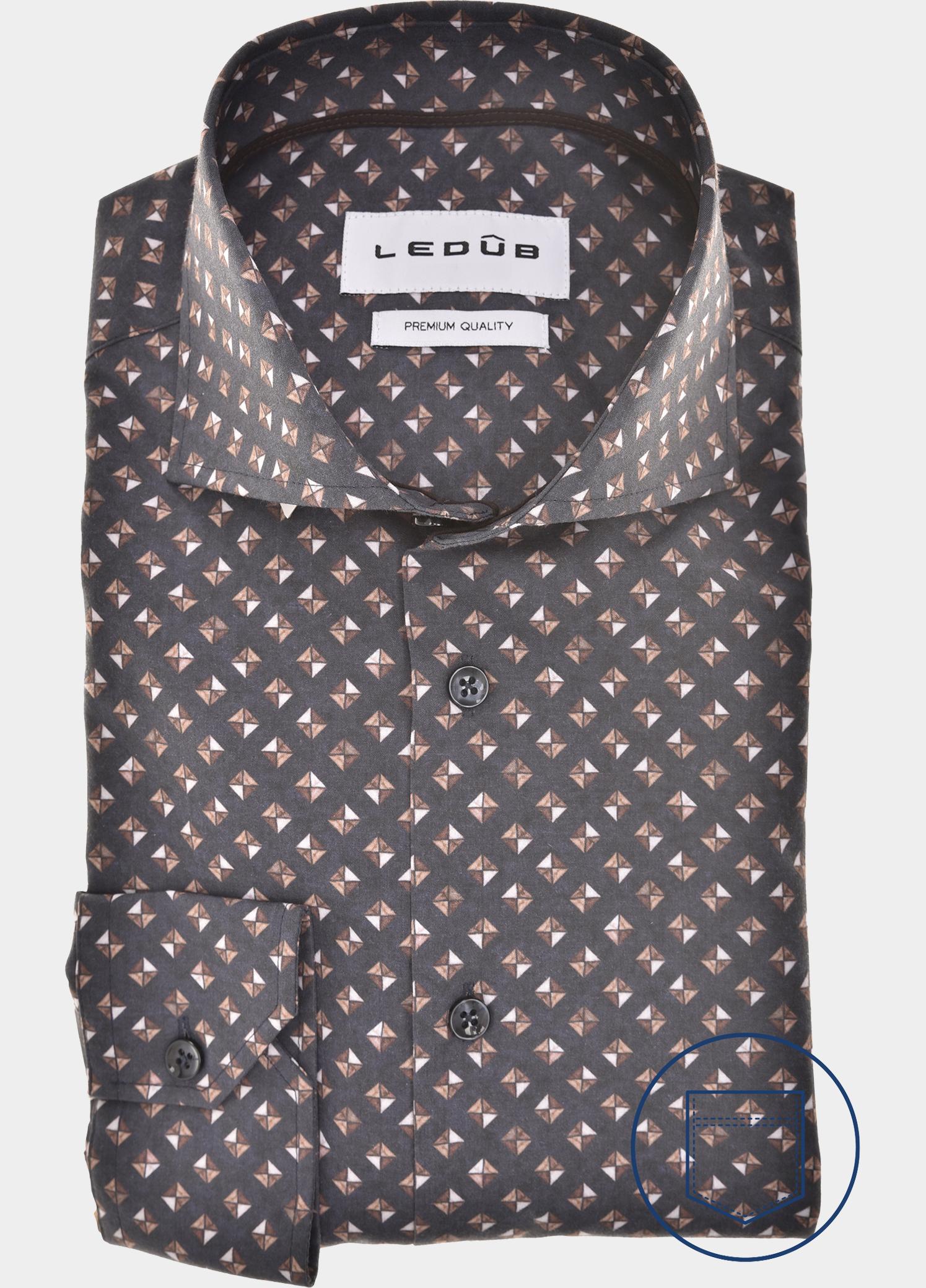 Ledub Zakelijk overhemd heren Blauw  0143510/190-690-000