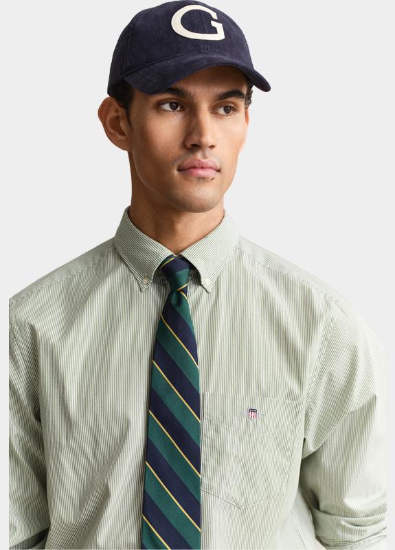 Gant Overhemd heren Groen Klassiek poplin overoverhemd 3000140/354