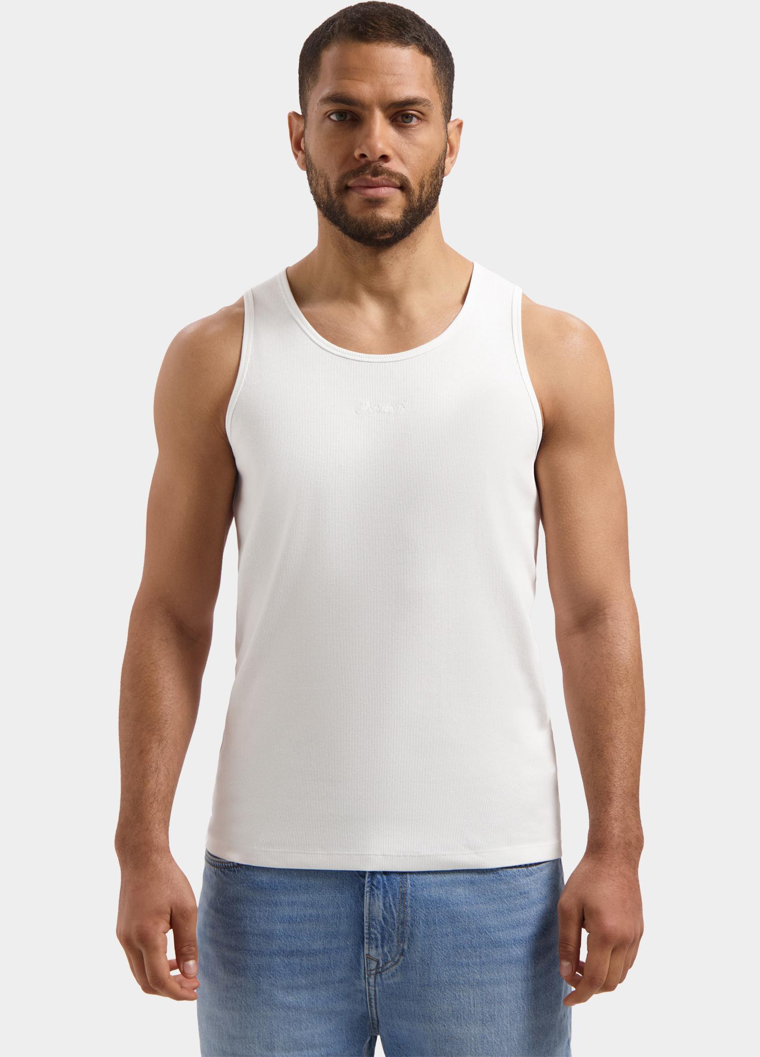 Dstrezzed T-shirt korte mouw Wit DS_Kev Singlet 203074/100