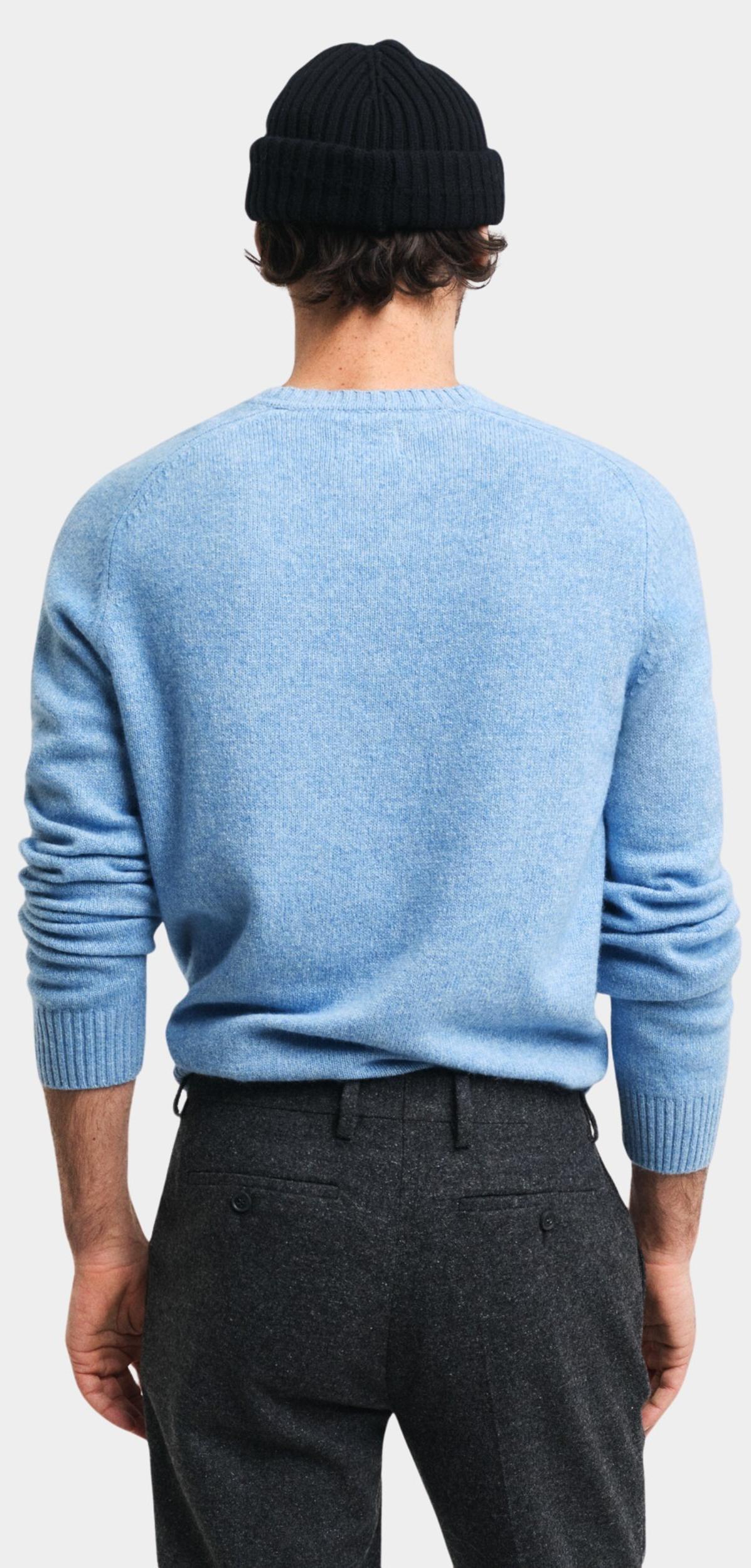 Gant Pullover Blauw Wool Blend C-Neck 8050226/427