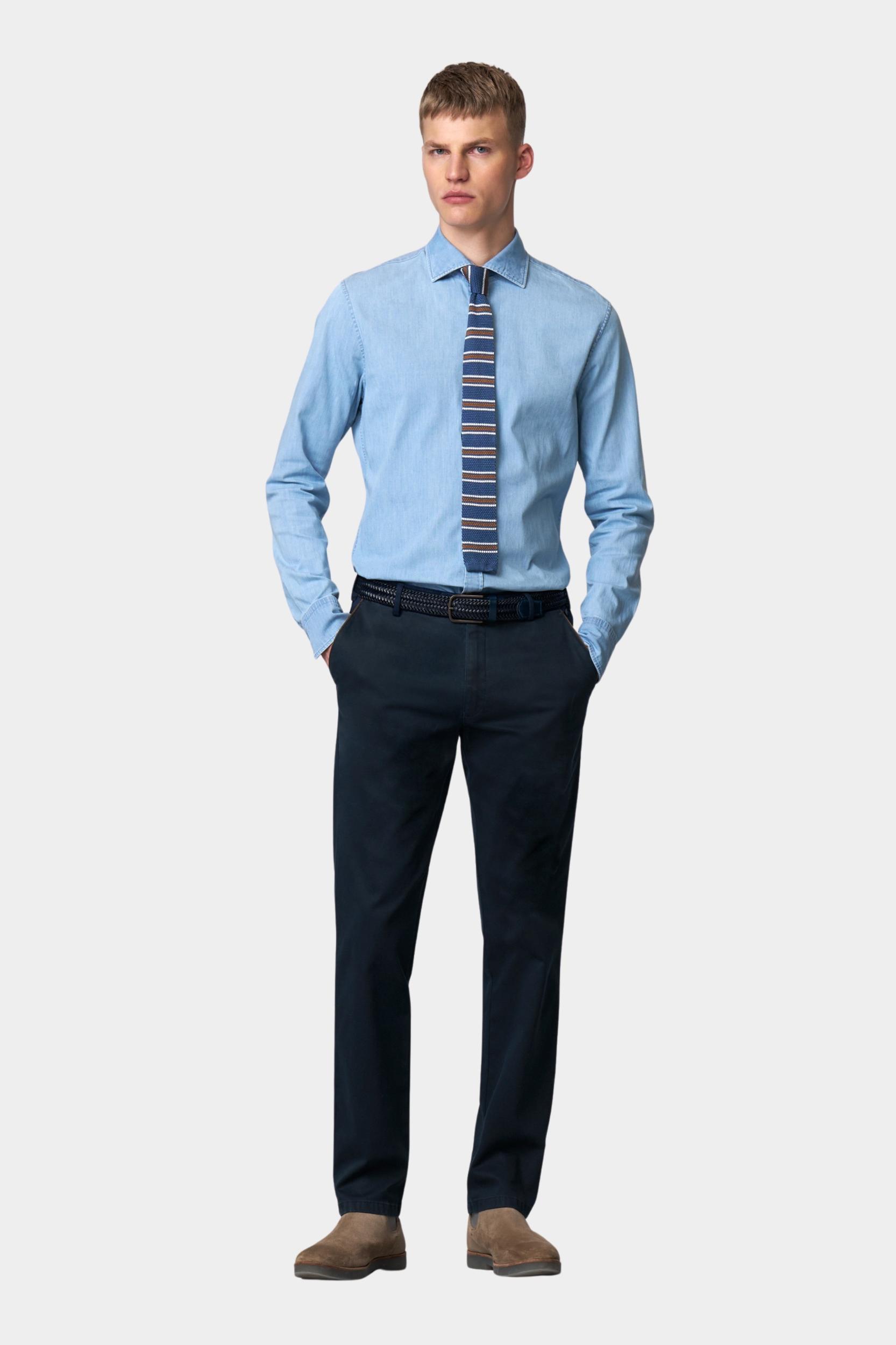 Meyer Chino Blauw New York 2-5617 1242561700/17