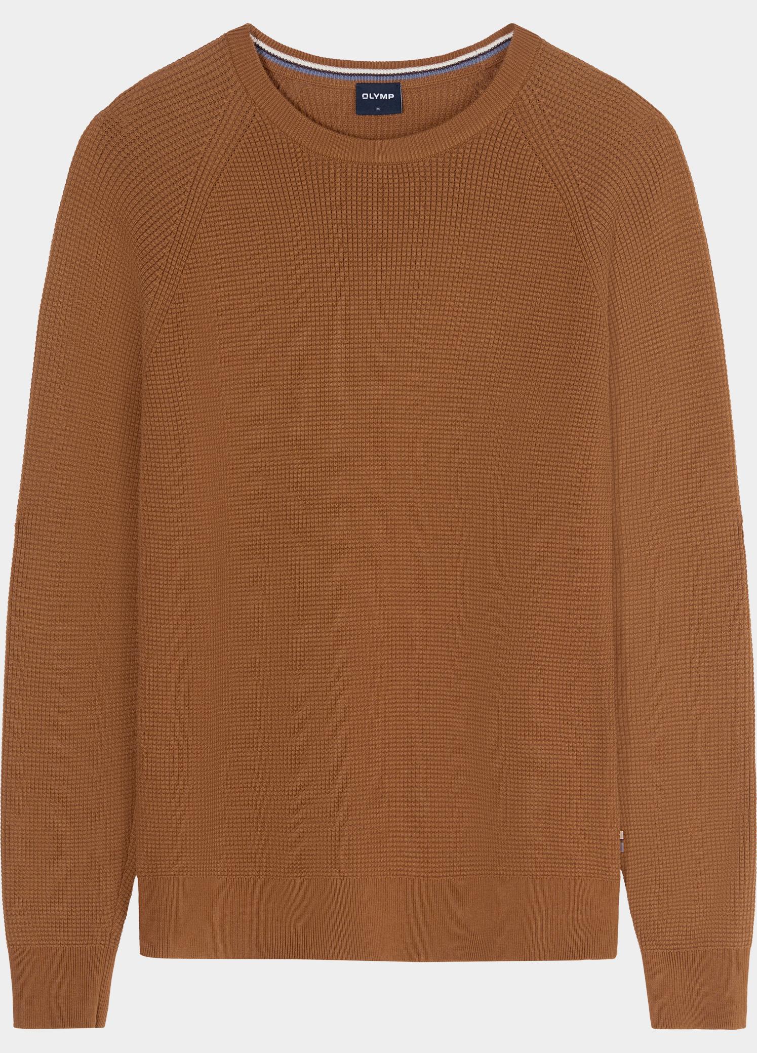 Olymp Pullover heren Oranje Pullover Strick 536085/25