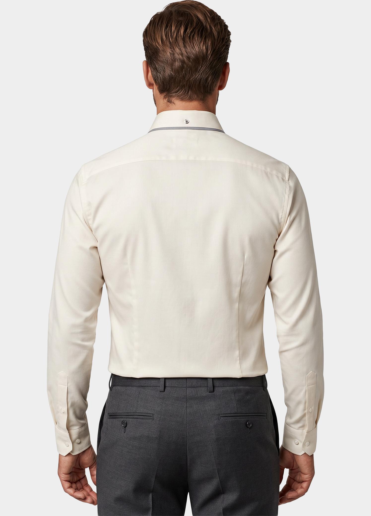 Olymp Business hemd lange mouw Beige Level 6 - extra slim fit 046664/20