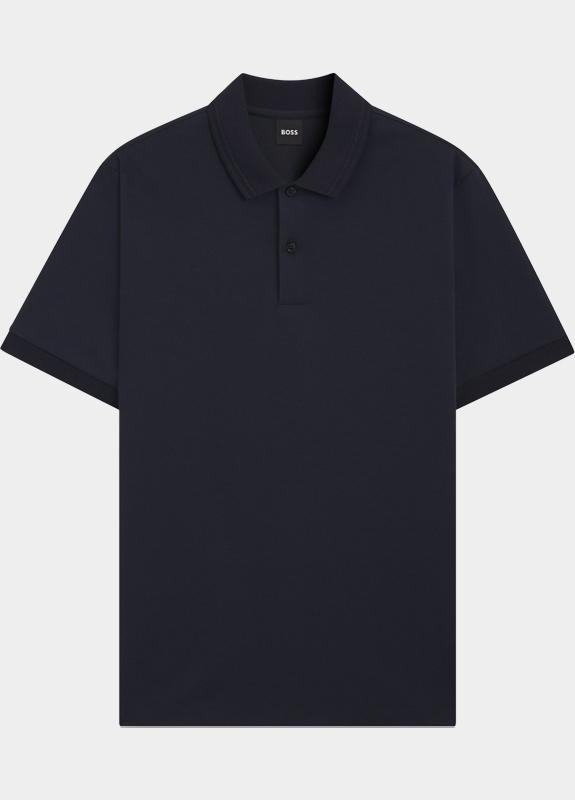 BOSS Black Polo korte mouw Blauw H-Parlay 247 10277921 01 50554185/404