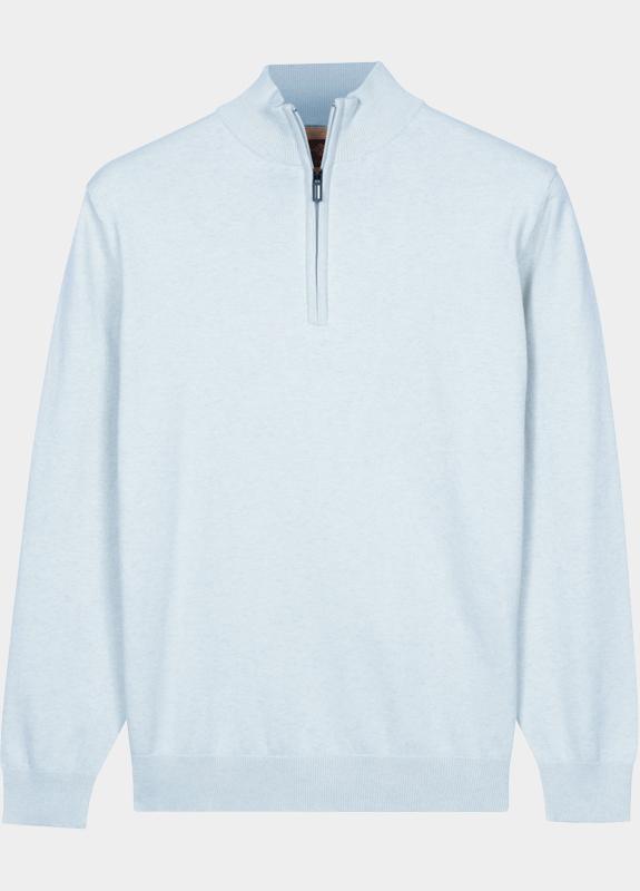 Baileys Half Zip Blauw Pullover 1/2 Zip  12gg Single 618400CCT-3/615