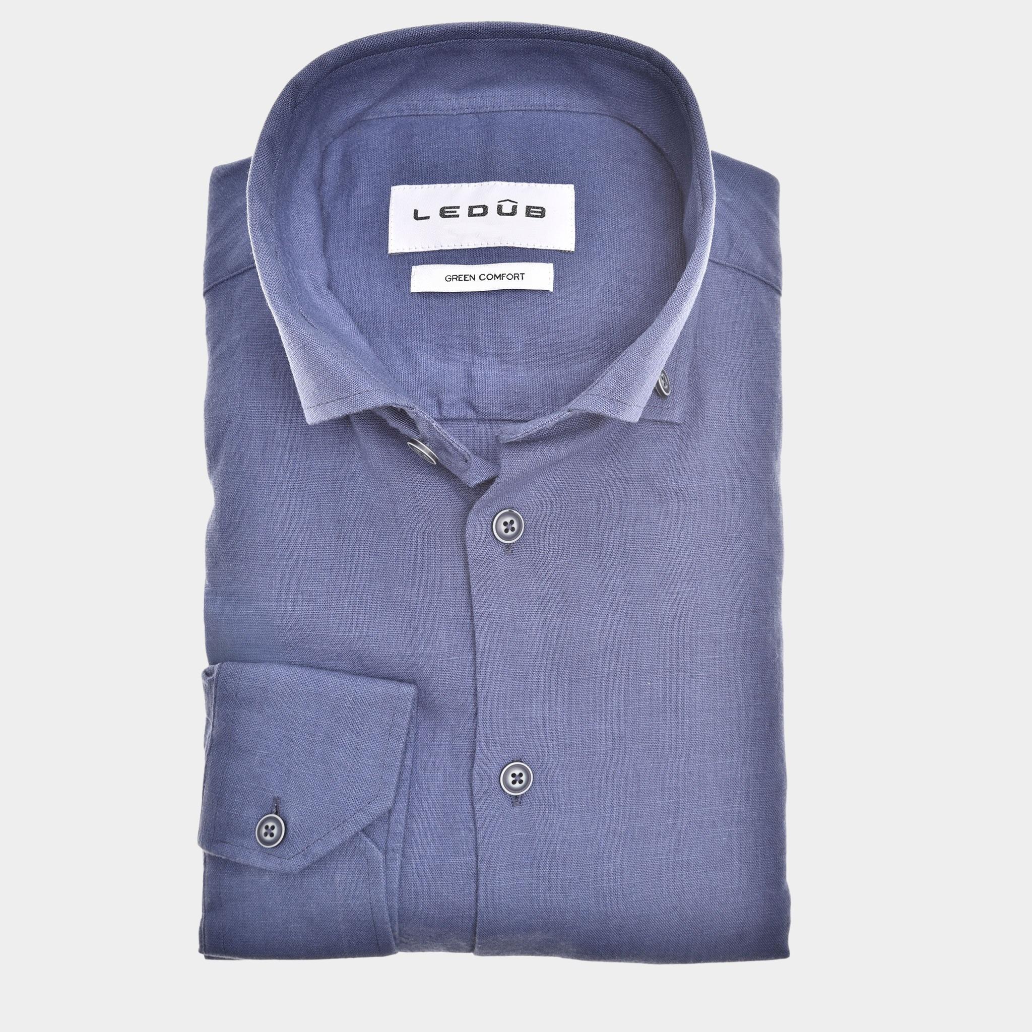 Ledub Business hemd lange mouw Blauw  0142919/150-000-000