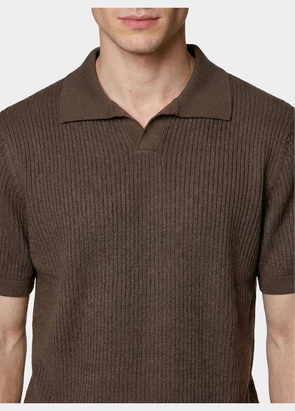 Born With Appetite Polo heren Bruin Richard Knitted Polo Ss Halfz BWA26106RI21/2002