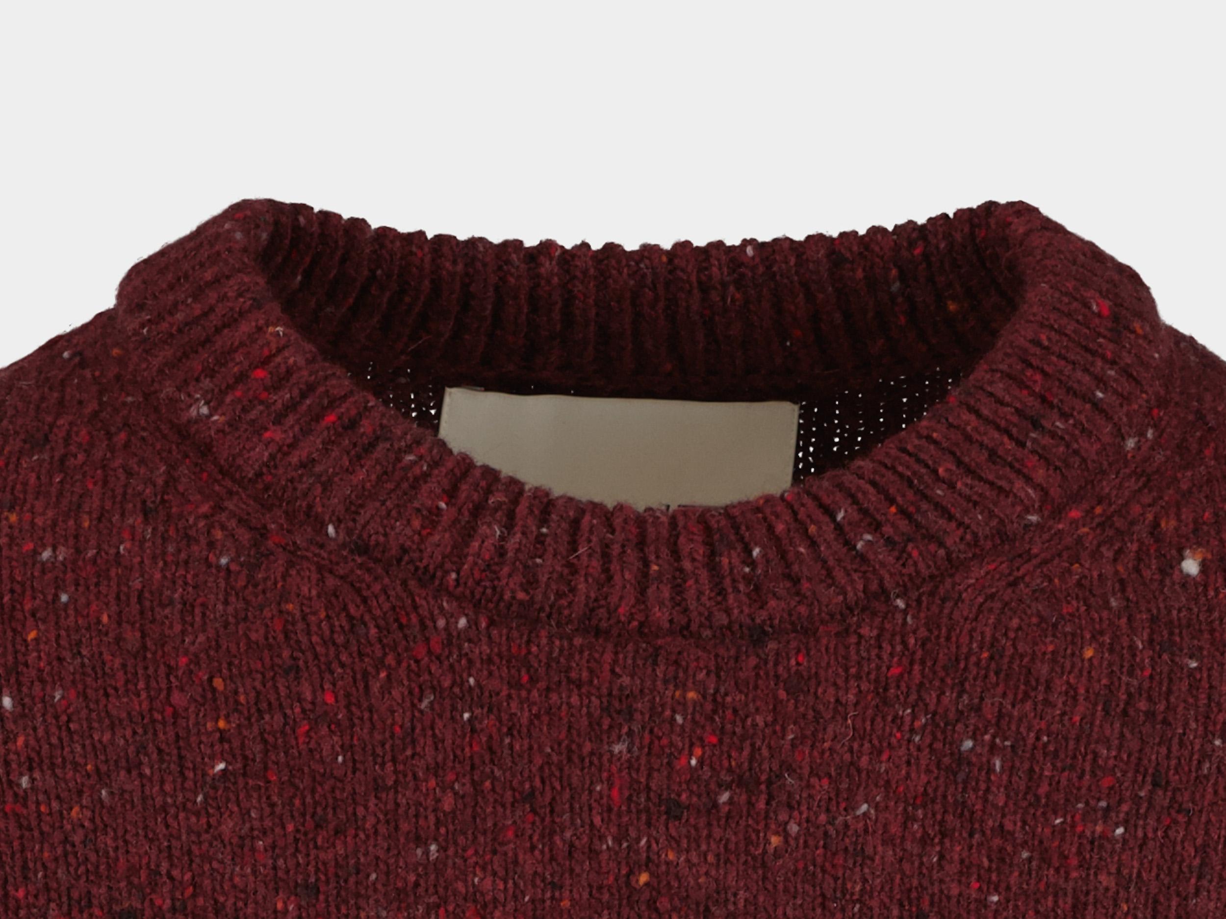 Gant Pullover Paars Wool Neps C-Neck 8040169/604