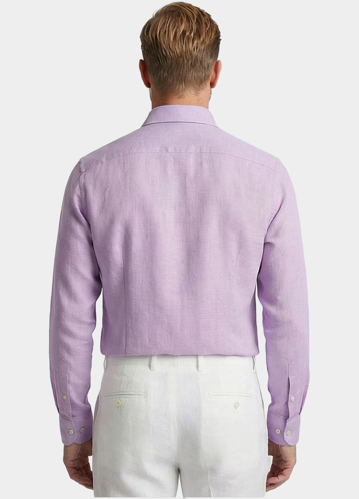 Giordano Overhemd heren Paars Row Long Sleeve Cutaway Soft 617810/40