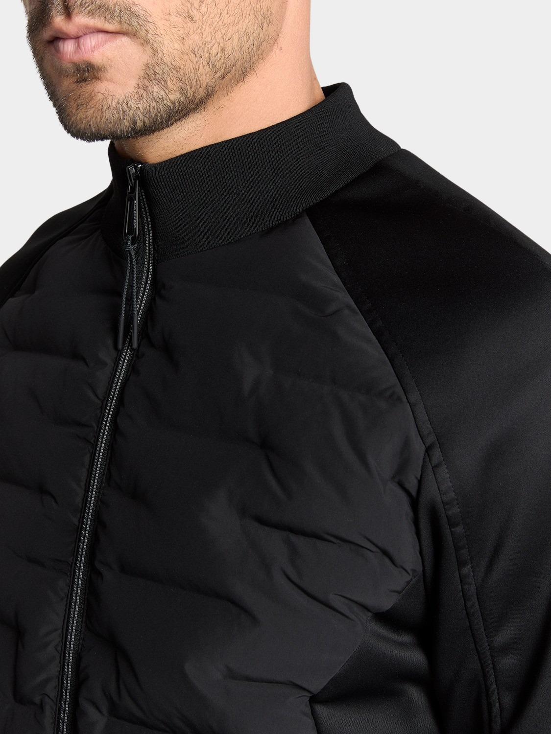 No Excess Winterjack Zwart Jacket Short Fit Sealed Knitt 29630810/020