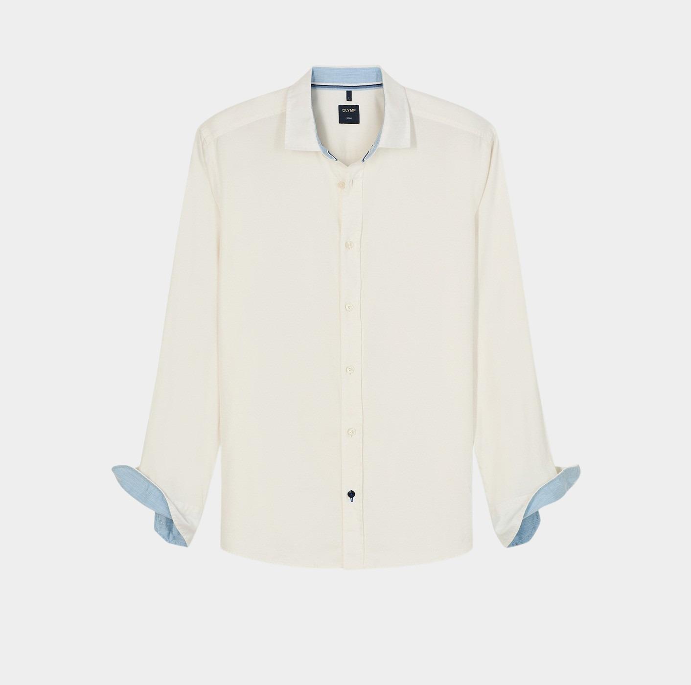 Olymp Casual hemd lange mouw Wit  400084/00