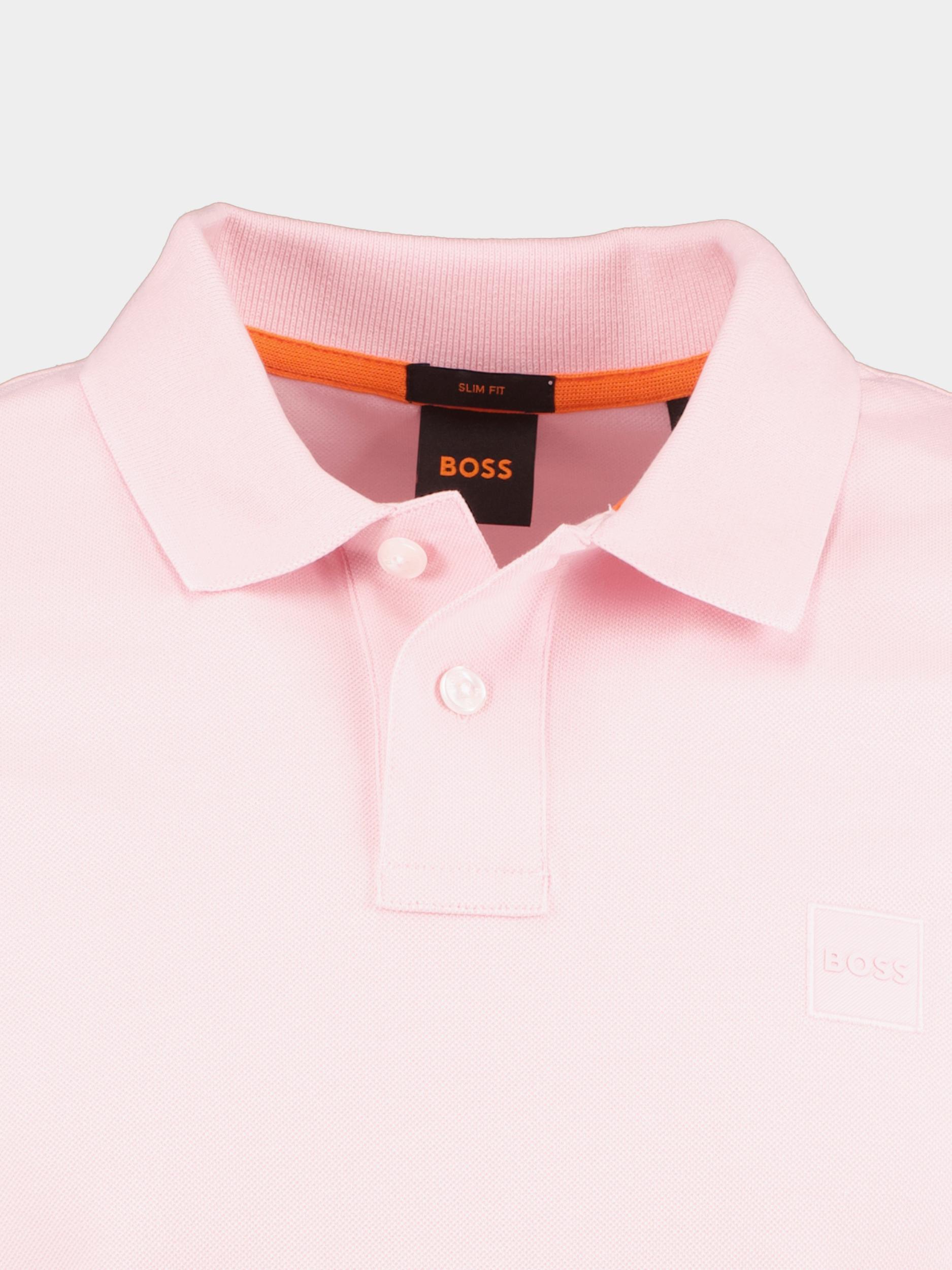 BOSS Orange Polo korte mouw Roze Passenger 10256683 01 50507803/682