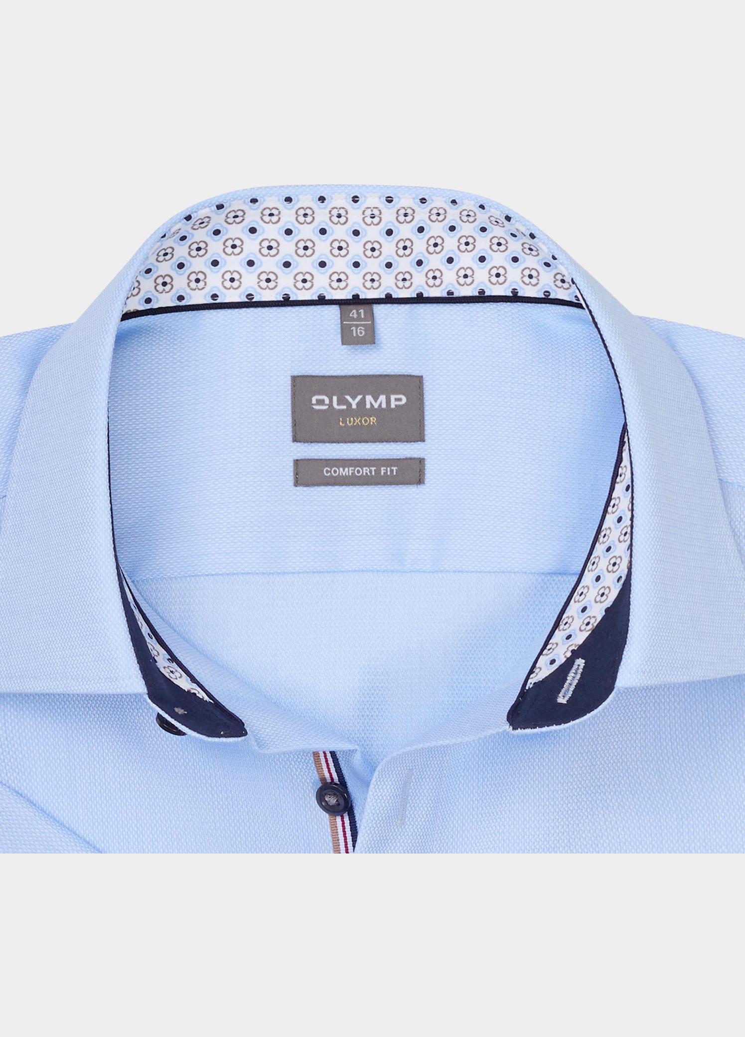 Olymp Zakelijk hemd korte mouw Blauw Luxor 100012/11