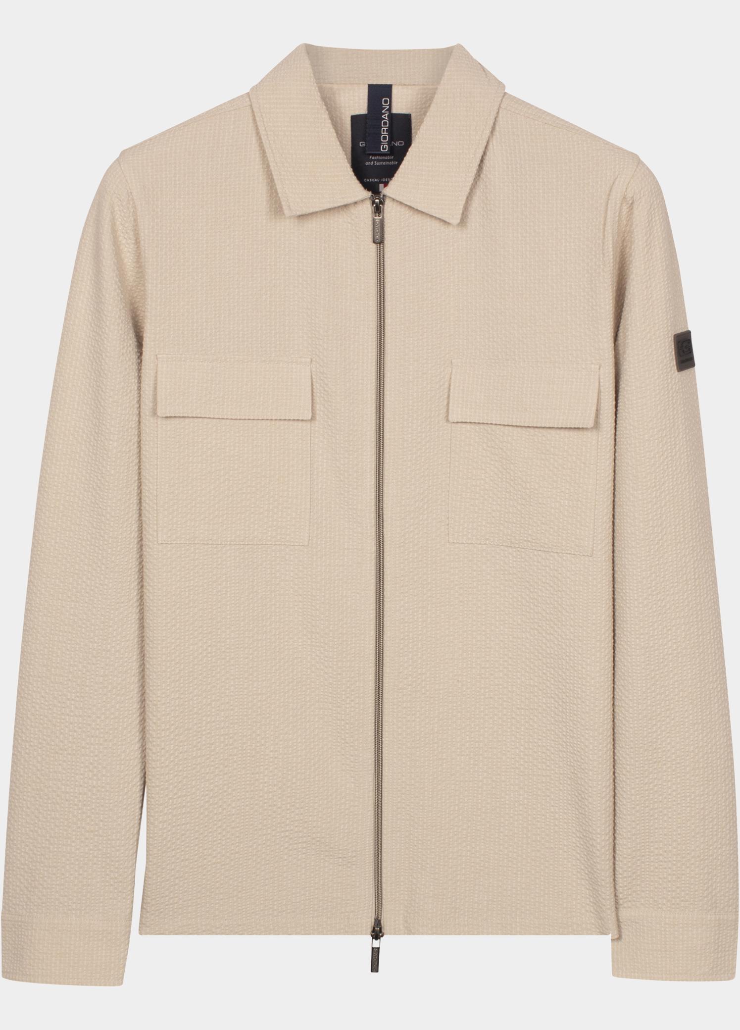 Giordano Overshirt Wit Vercelli Full Zip Overshirt T 617505/81