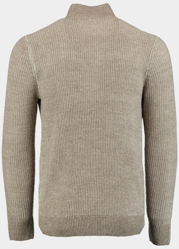 Bos Pullover Bruin Half Zip grof 4356225/158B