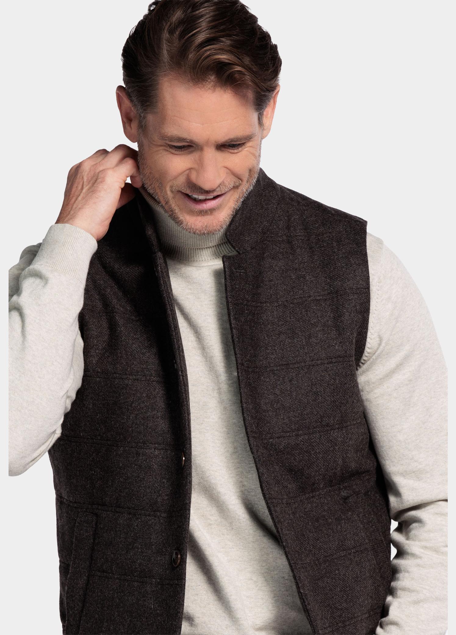 Giordano Bodywarmer heren Bruin Owen Bodywarmer Luxury Wool T 522551/80