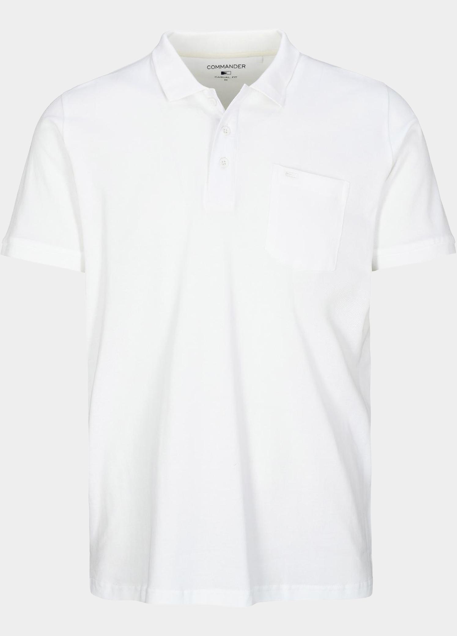 Commander flag Polo heren Wit  214008358/101