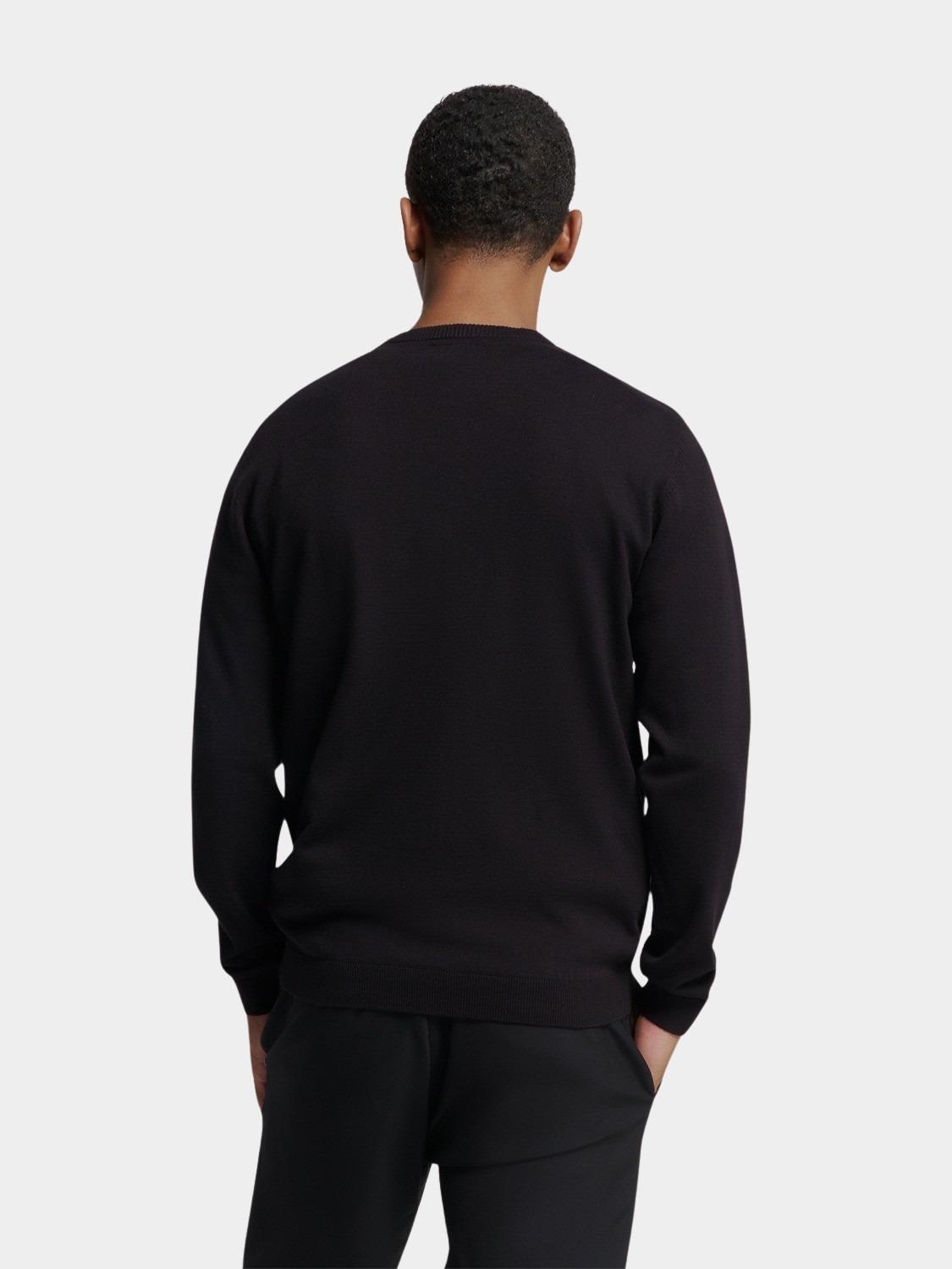 No Excess Pullover Zwart Pullover Crewneck 2 Coloured N2180/020
