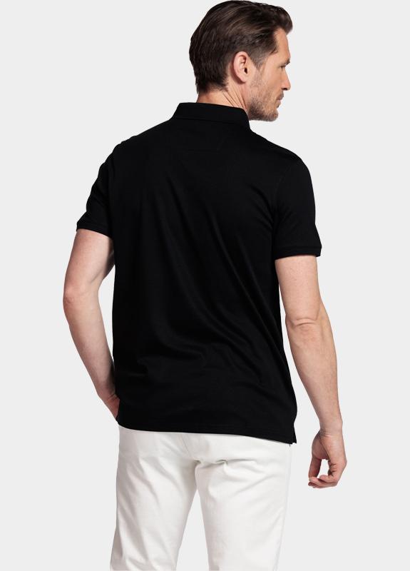 Giordano Polo heren Zwart Lino Short Sleeve Polo Liquid 616578/90