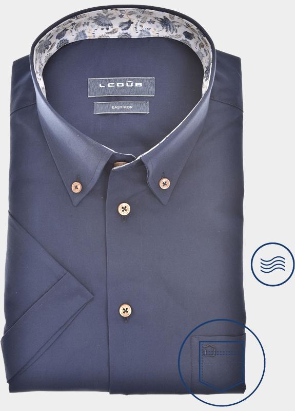 Ledub Business hemd korte mouw Blauw  0701934/190-910-000