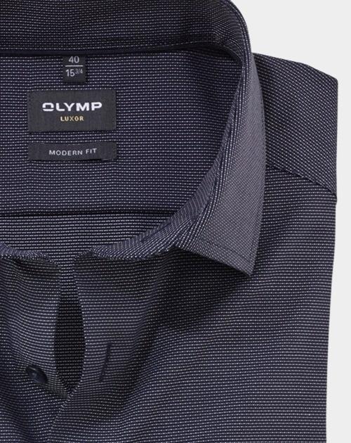 Olymp Business hemd lange mouw Blauw Luxor 137274/18