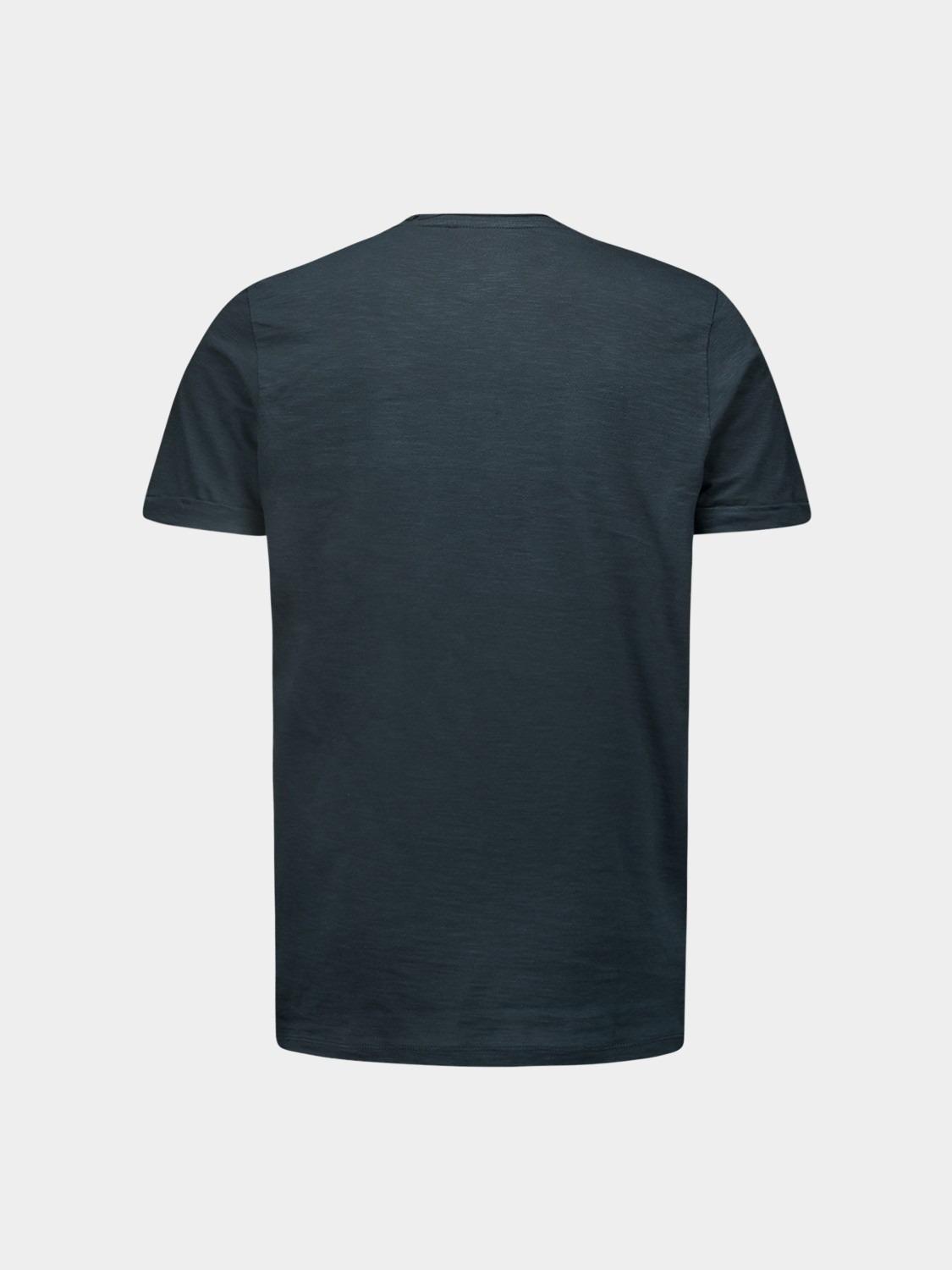 No Excess T-shirt korte mouw Blauw T-Shirt Crewneck Slub N3602/078