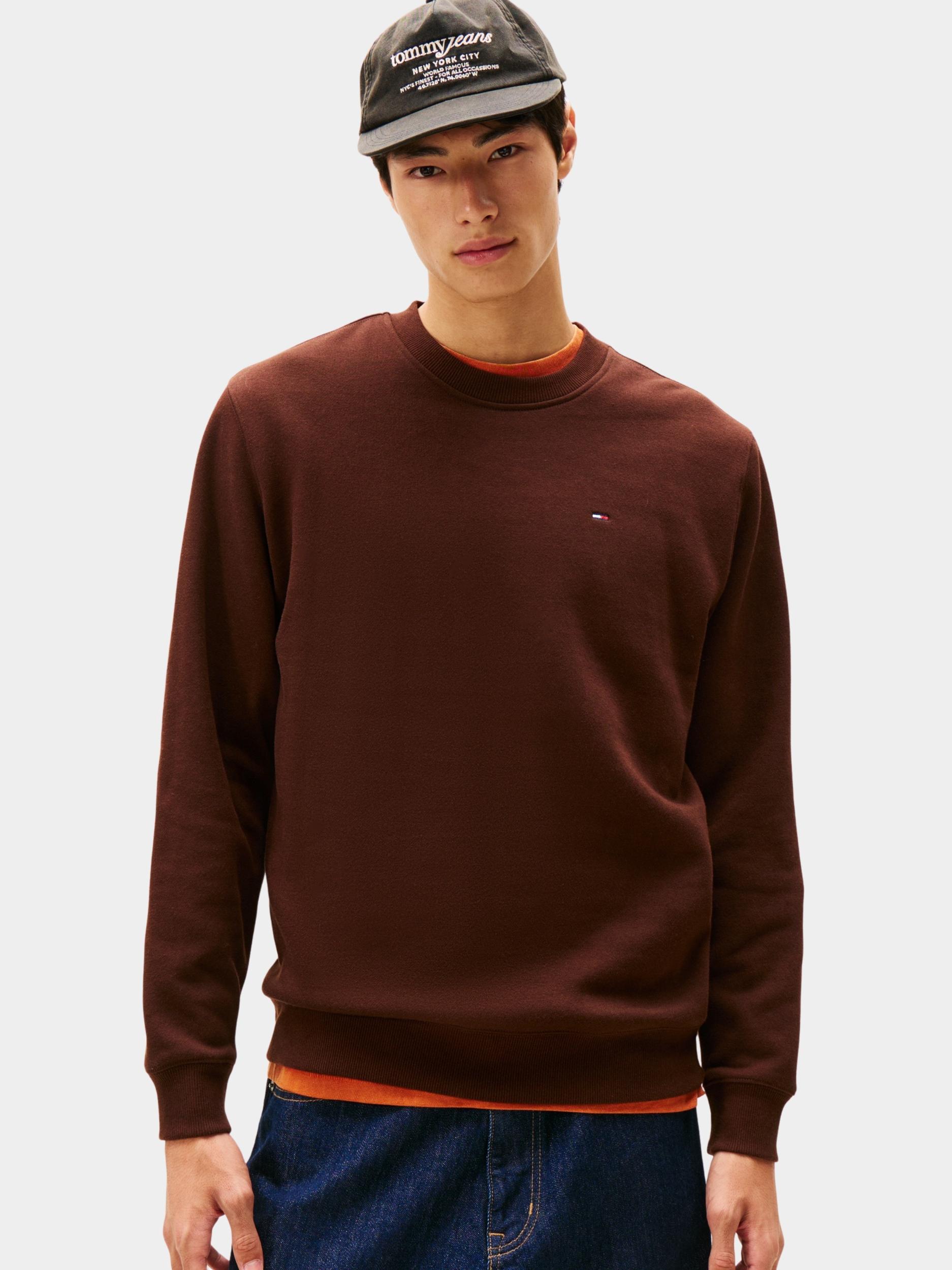 Tommy Jeans Pullover Bruin TJM REG S FLAG CREW EXT DM0DM20741/GS7