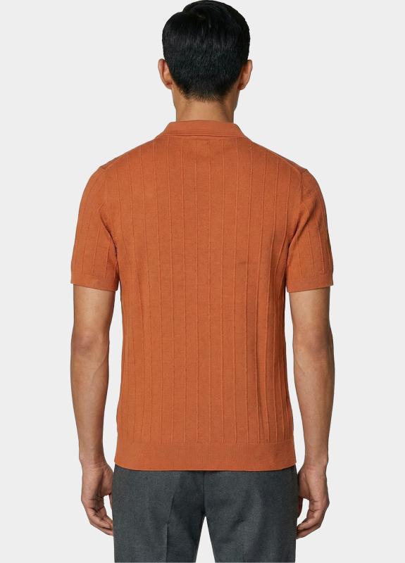 Bos Polo heren Oranje  323/8040 Brique