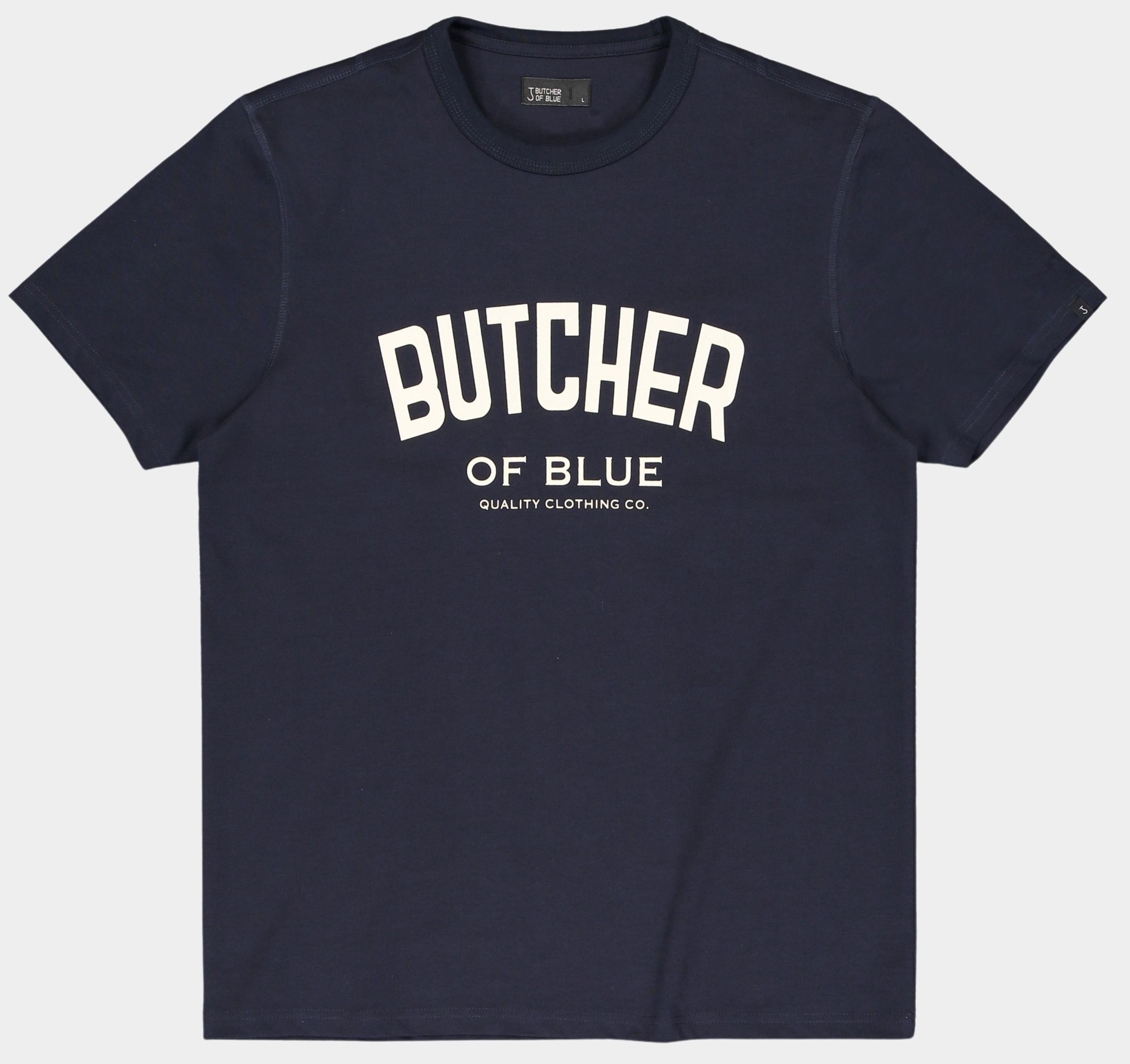 Butcher of Blue T-shirt korte mouw Blauw Army College Tee M2512010/890